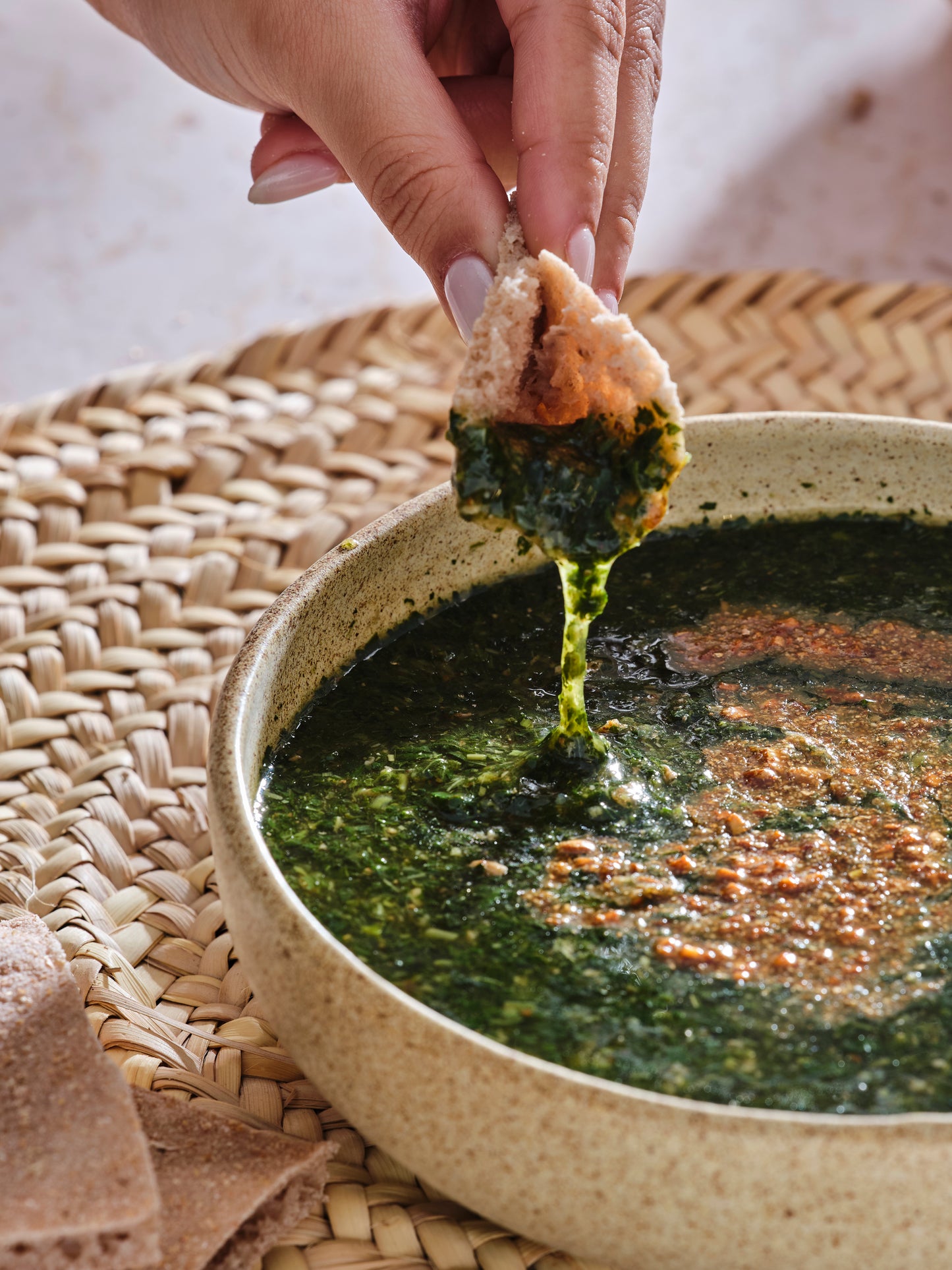 Eishna Date Seed Bread -  Basil & Garlic