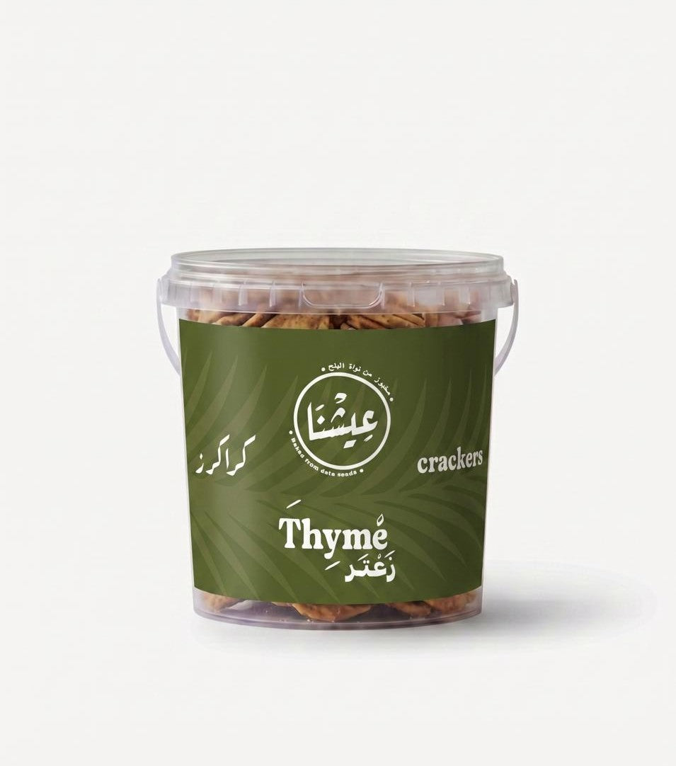 Eishna Date Seed Crackers - Thyme
